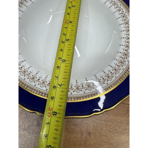 Royal Worcester Regency Blue | eBay Royal Worcester Regency Blue & Gold 8” Rimmed Salad / Soup Bowl England ~ 4 Pc